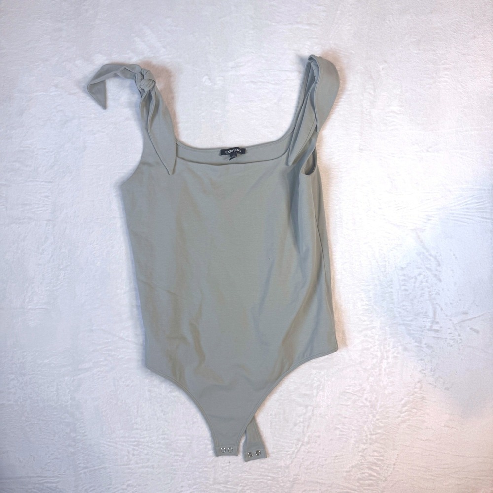 EXPRESS Womens Tie Shoulder Tank Body Suit SZ‎ L